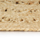 håndlavet tæppe flettet jute 90 cm