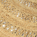 håndlavet tæppe flettet jute 120 cm