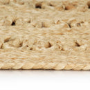 håndlavet tæppe flettet jute 150 cm