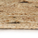 håndlavet tæppe flettet jute 90 cm