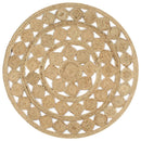håndlavet tæppe flettet jute 120 cm