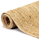 håndlavet tæppe jute 80 x 160 cm naturfarvet