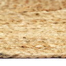 håndlavet tæppe jute 80 x 160 cm naturfarvet