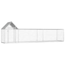 hønsegård 5x1x1,5 m galvaniseret stål