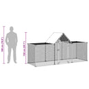 hønsegård 3x1x1,5 m galvaniseret stål