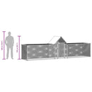 hønsegård5x1x1,5 m galvaniseret stål