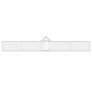 hønsegård 9x1x1,5 m galvaniseret stål