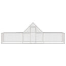 hønsegård 6x2x2 m galvaniseret stål