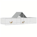 hønsegård 6x2x2 m galvaniseret stål