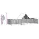 hønsegård 6x2x2 m galvaniseret stål