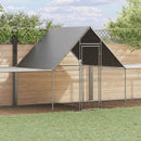 hønsegård 10x2x2 m galvaniseret stål
