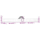 hønsegård 14x2x2 m galvaniseret stål