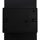 udendørs LED-væglampe 9 W oval sort