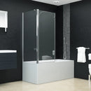foldbar brusevæg 120x68x130 cm sikkerhedsglas