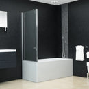 foldbar brusevæg 120x68x130 cm sikkerhedsglas