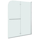 foldbar brusekabine 2 paneler ESG 95x140 cm