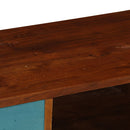 tv-skab med 3 skuffer massivt akacietræ 110 x 35 x 50 cm