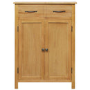 skoskab 76x37x105 cm massivt egetræ