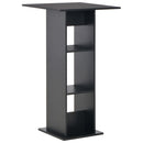 barbord 60x60x110 cm sort