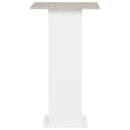 barbord 60x60x110 cm hvid og betonfarvet