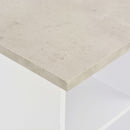 barbord 60x60x110 cm hvid og betonfarvet