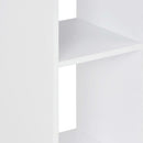barbord 60x60x110 cm hvid og betonfarvet