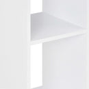 barbord 60x60x110 cm hvid og sonoma-eg