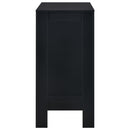 barbord med hylde sort 110 x 50 x 103 cm