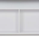 barbord med 2 bordplader 130x40x120 cm hvid