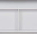 barbord med 2 bordplader 130x40x120 cm hvid