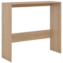 barbord med 2 bordplader 130x40x120 cm egetræsfarvet