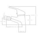 bidethaner 2 stk. krom