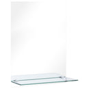 vægspejl med hylde 30x50 cm hærdet glas