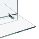 vægspejl med hylde 60x60 cm hærdet glas