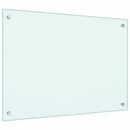 stænkplade 70x50 cm hærdet glas mælkeagtig