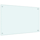 stænkplade 80x50 cm hærdet glas mælkeagtig