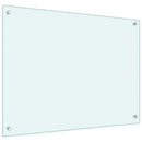 stænkplade 80x60 cm hærdet glas mælkeagtig
