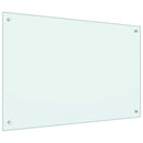 stænkplade 90x60 cm hærdet glas mælkeagtig