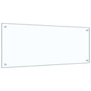 stænkplade 100x40 cm hærdet glas gennemsigtig