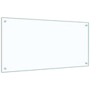 stænkplade 100x50 cm hærdet glas gennemsigtig