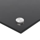 stænkplade 80x40 cm hærdet glas sort