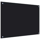 stænkplade 80x60 cm hærdet glas sort