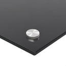 stænkplade 80x60 cm hærdet glas sort