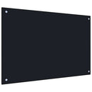 stænkplade 90x50 cm hærdet glas sort