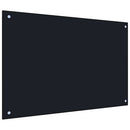 stænkplade 90x60 cm hærdet glas sort