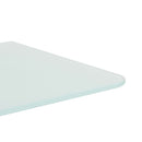 vægophængt urinalafskærmning 90 x 40 cm hærdet glas