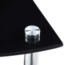 reol 5 hylder 30x30x130 cm hærdet glas sort