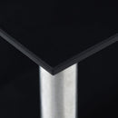 køkkenreol 45x16x26 cm hærdet glas sort