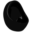væghængt urinal med skylleventil keramisk sort