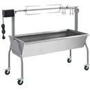 elektrisk grill med rotisserie rustfrit stål